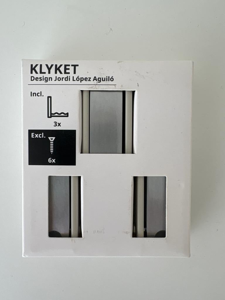 IKEA KLYKET Folding hook - Design Jordi López Aguiló, Ophalen, Nieuw, Overige materialen, Klink of Kruk