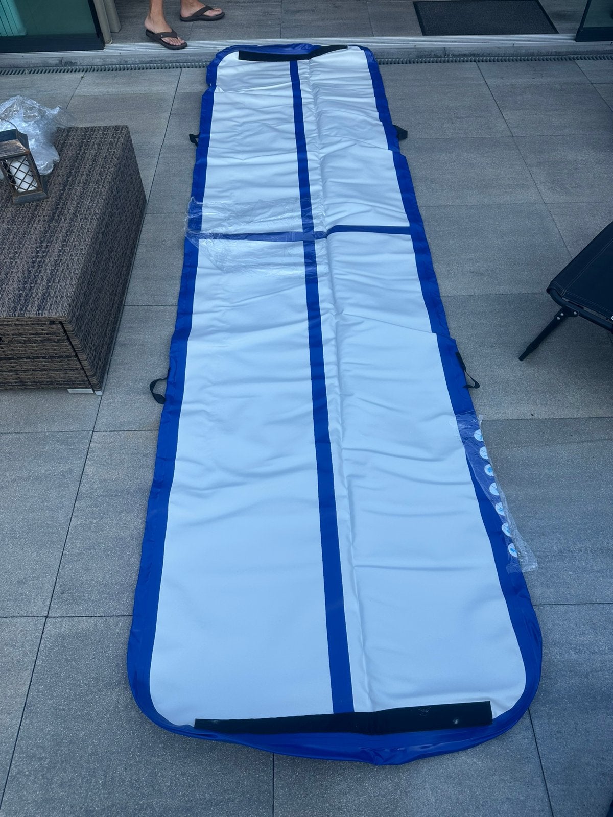 Opblaasbare Airtrack, Kindermaat 122 t/m 140, Ophalen, Zo goed als nieuw, Materiaal