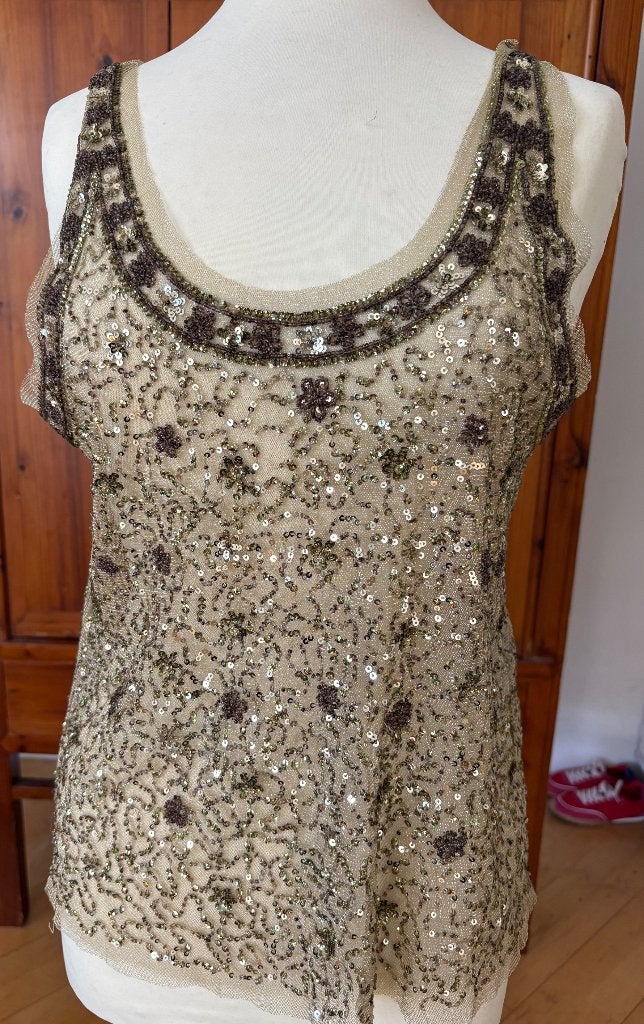 Glittertop, Maat 38/40 (M), Overige typen, Zara, Nieuw