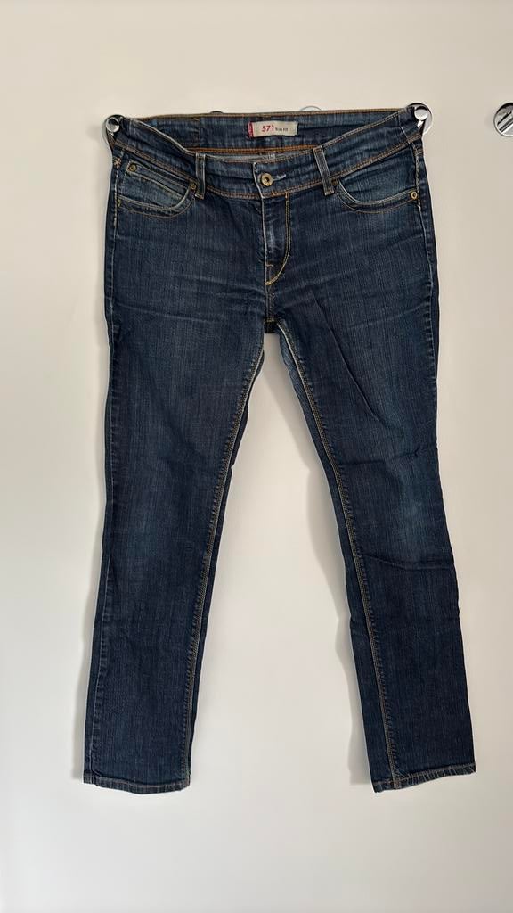 Levi's 571 Slim Fit Jeans - W32 L32, Ophalen of Verzenden, Zo goed als nieuw, Blauw, W30 - W32 (confectie 38/40)