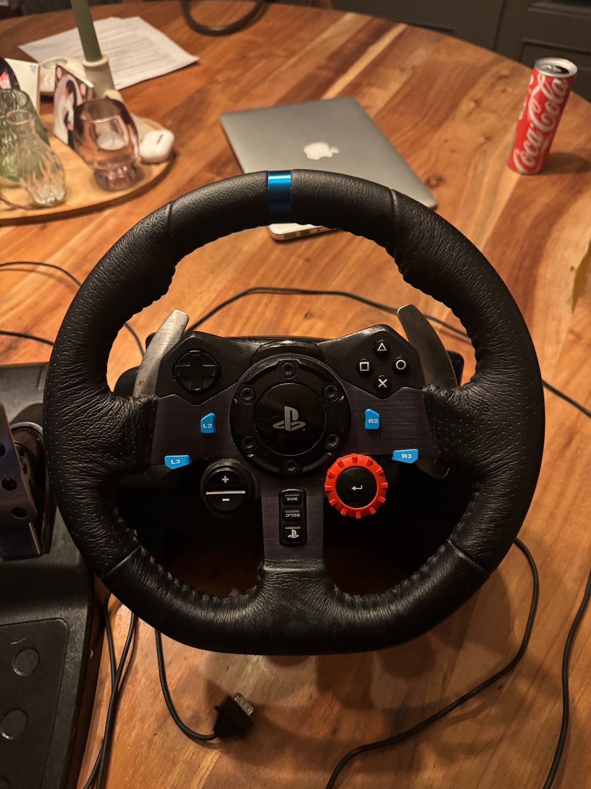 Logitech G29 racestuur met pedalen voor de PlayStation, Ophalen, Racestuur, Gebruikt, Force feedback