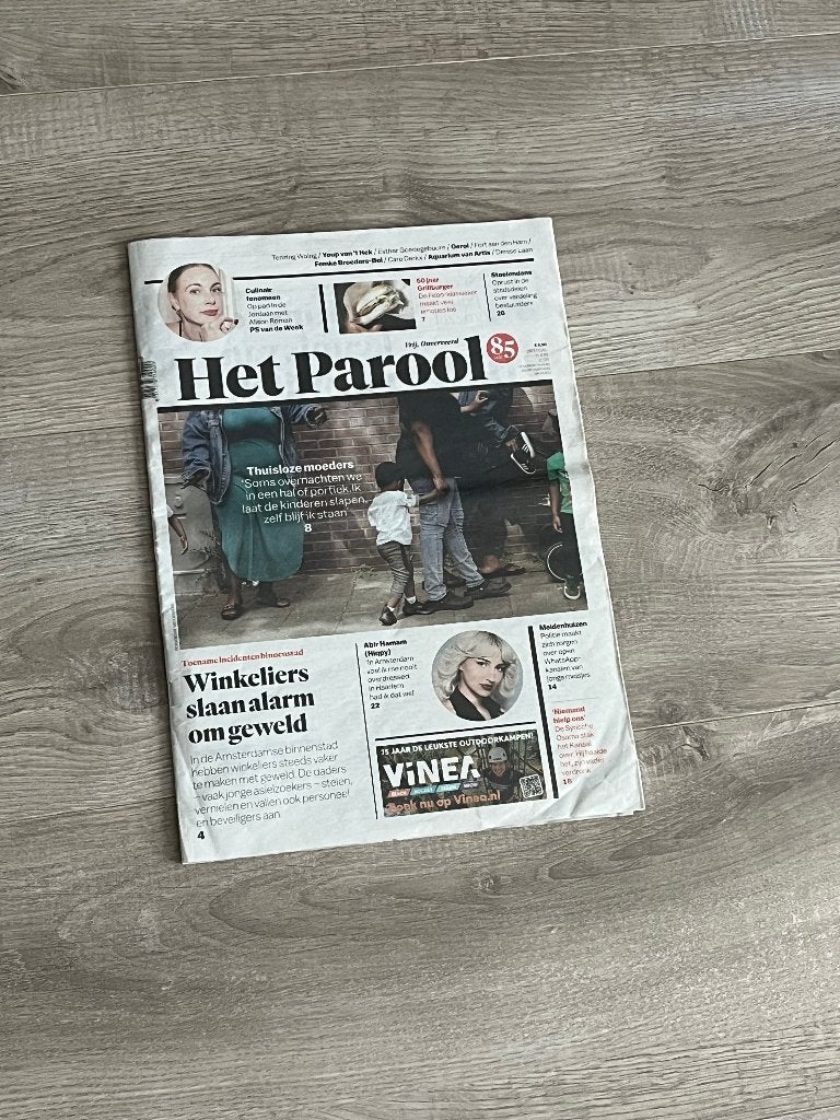 Advertentie Harry Styles, Ophalen of Verzenden, Gelezen, Krant