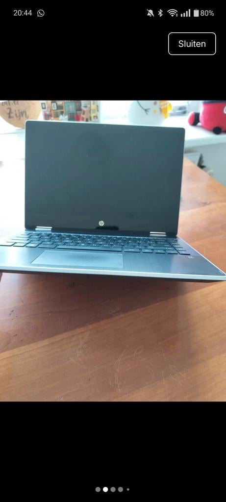 HP Laptop met barst in scherm - Ideaal voor onderdelen, Qwerty, 8 GB, Ophalen of Verzenden, SSD
