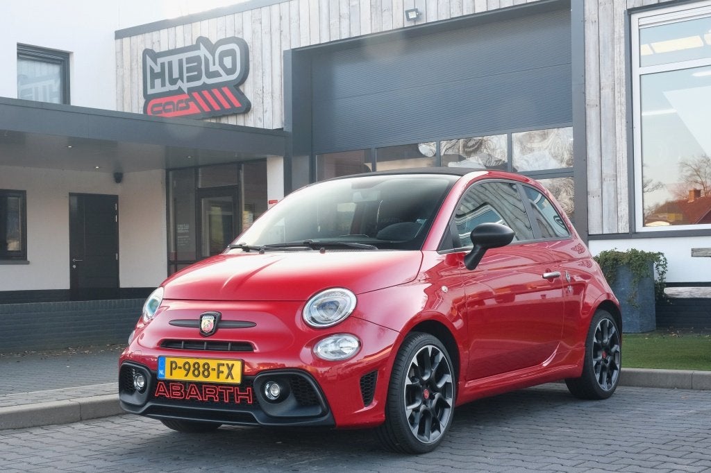 Fiat 500 1.2 Abarth Open dak, Carplay (bj 2013), Auto's, Voorwielaandrijving, Dealer onderhouden, Stof, Gebruikt