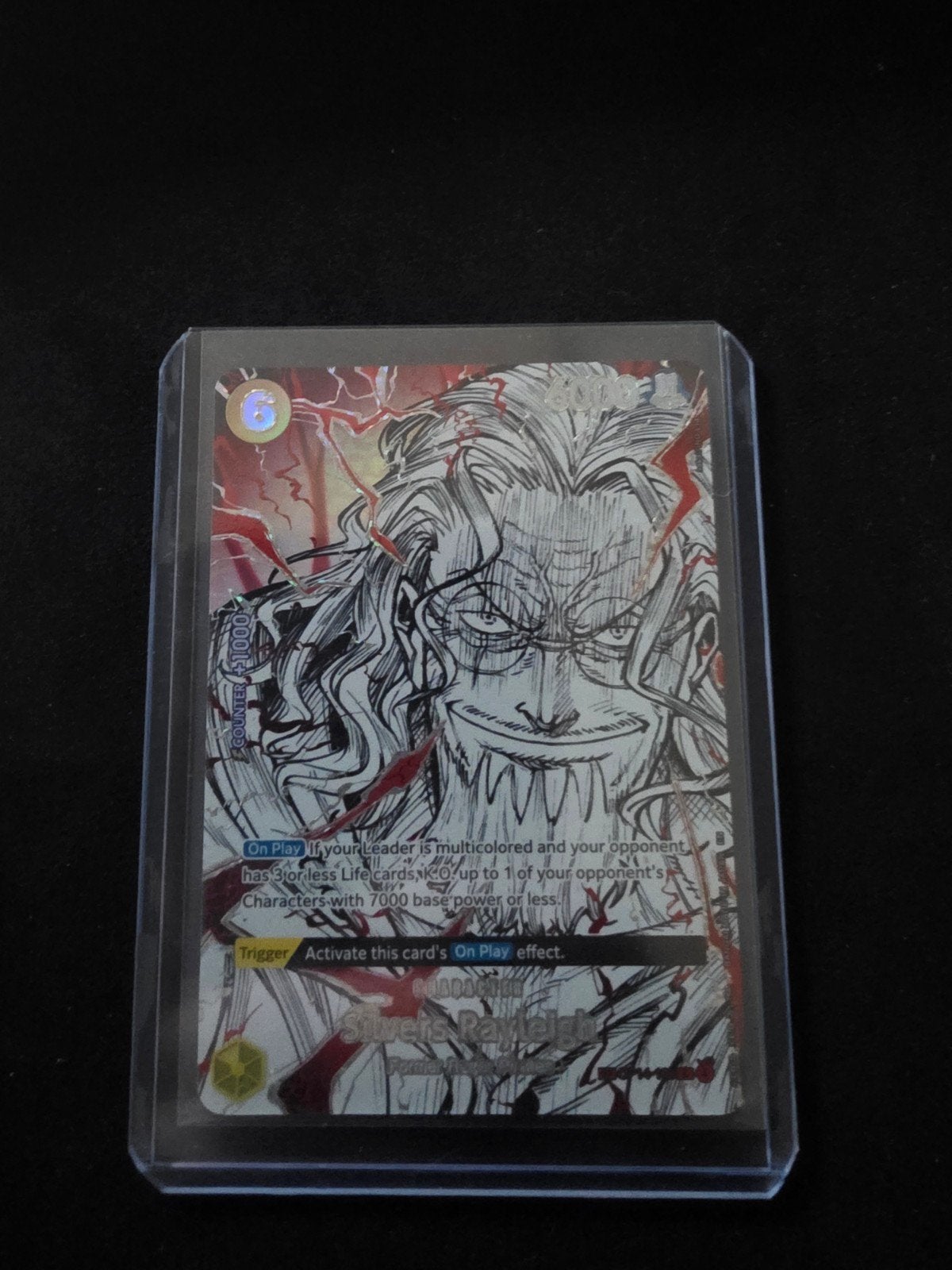 One Piece Card Game - Silvers Rayleigh (OP02-013) SR, Ophalen of Verzenden, Zo goed als nieuw, Losse kaart