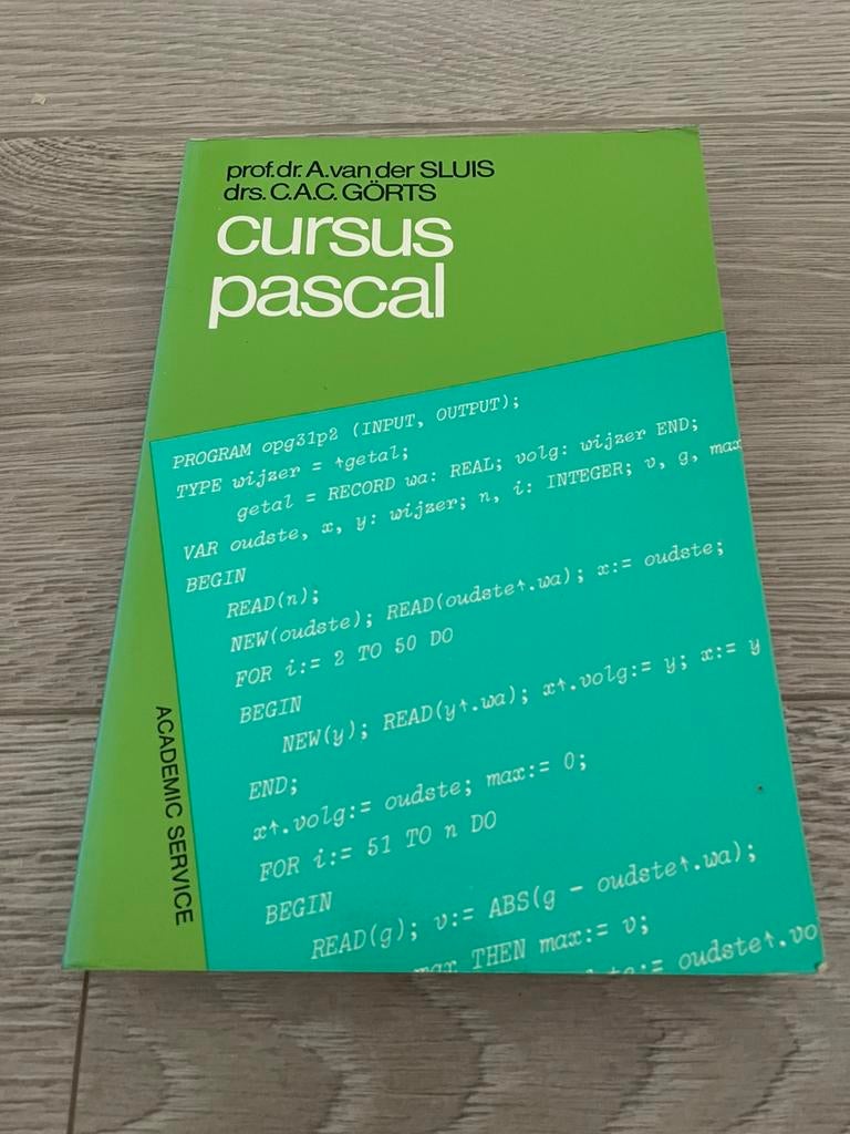 Cursus Pascal - Van der Sluis, Boeken, Ophalen of Verzenden, Alpha, Gelezen