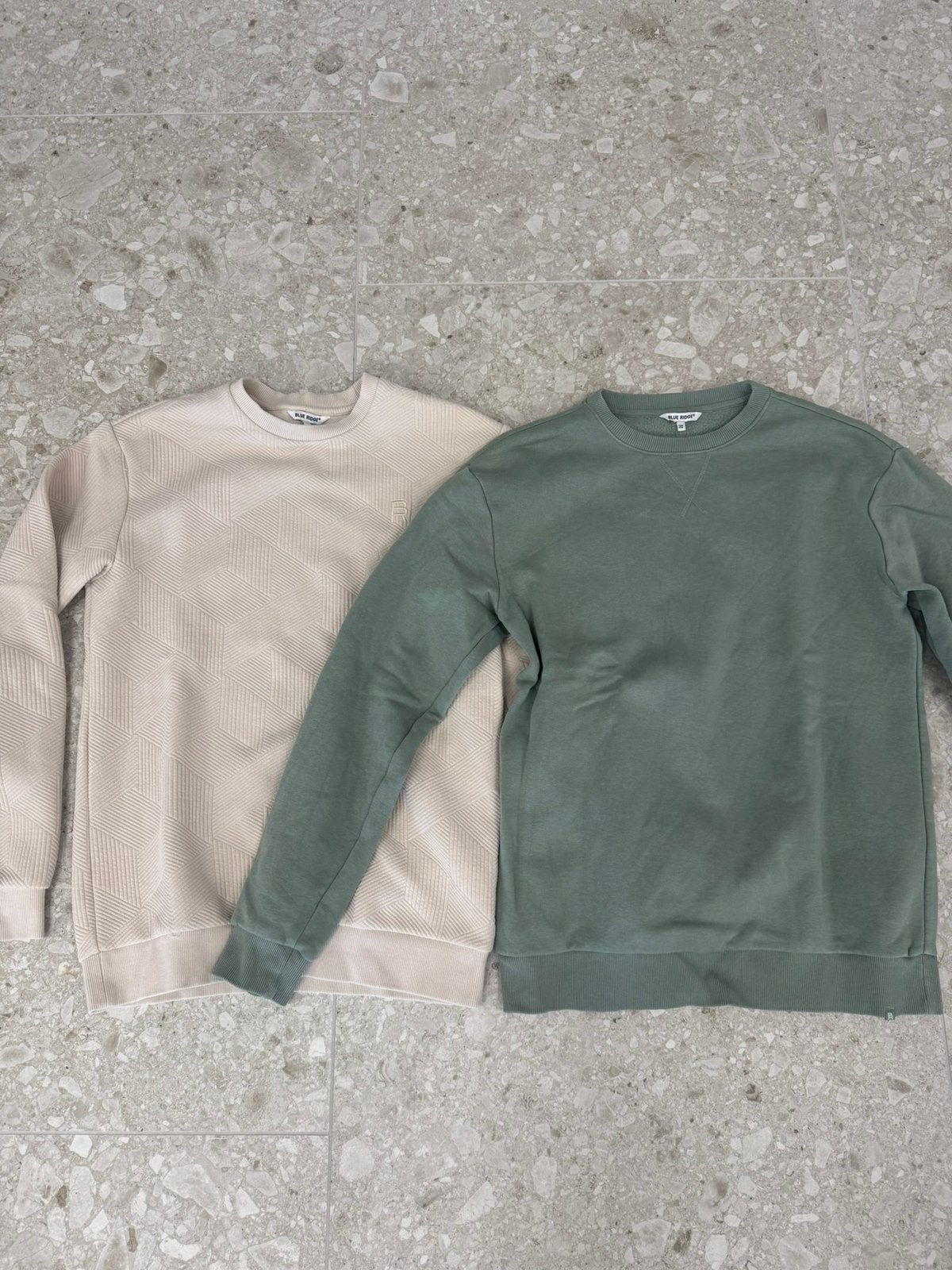 Kinder sweater 2st Blue Ridge maat 170 176 beige groen, Ophalen of Verzenden, Zo goed als nieuw, Jongen, Trui of Vest