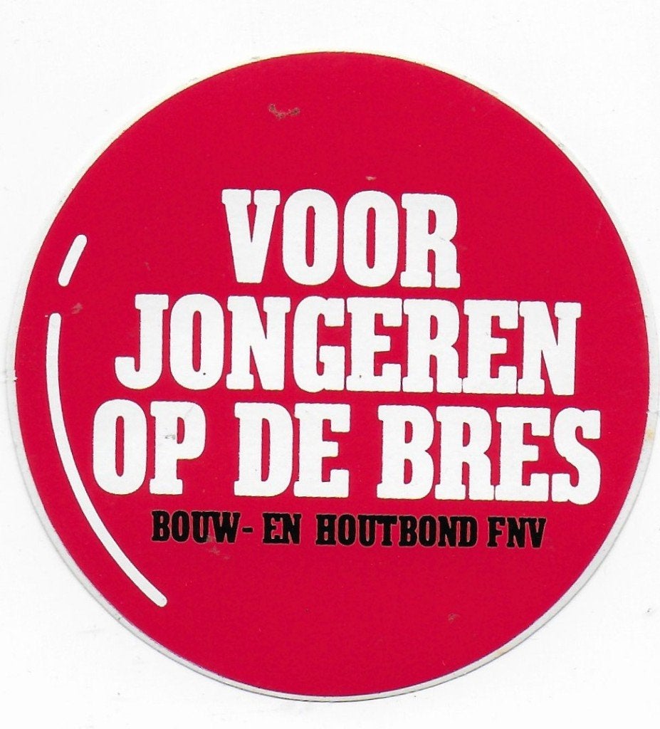 So333 sticker bouw en houtbond fnv, Ophalen of Verzenden, Zo goed als nieuw
