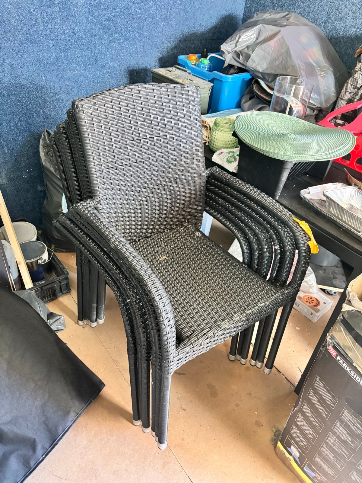 Tafel met 6 stoelen voor klussen, Ophalen, Gebruikt, Overige materialen