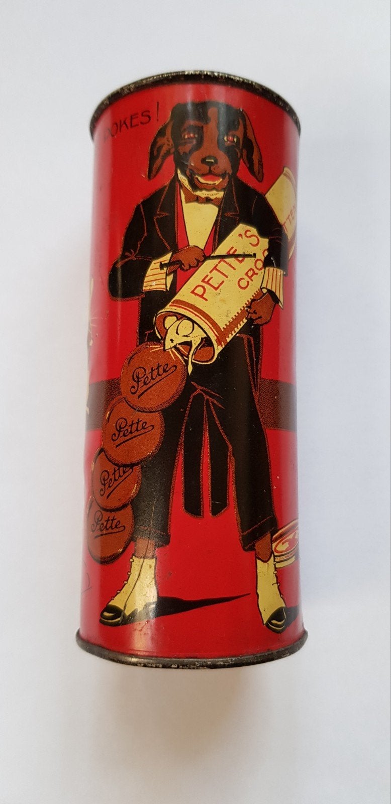 Pette chocolade croquetten blik Wormerveer Hokes Pokes, Ophalen of Verzenden, Gebruikt, Overige