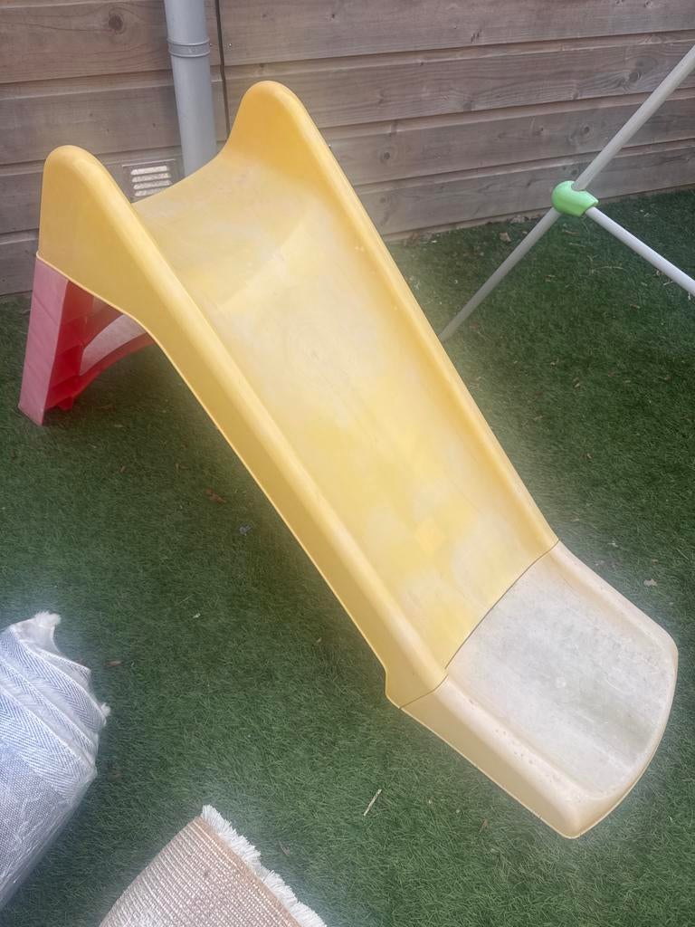 Gele kinder glijbaan voor in de tuin, Ophalen of Verzenden, Gebruikt, Glijbaan