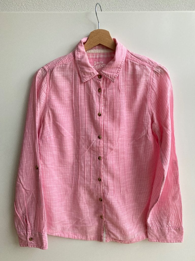 Roze blouse, bloesje van Marks & Spencer 158/164, Meisje, Overhemd of Blouse, Ophalen of Verzenden, Zo goed als nieuw