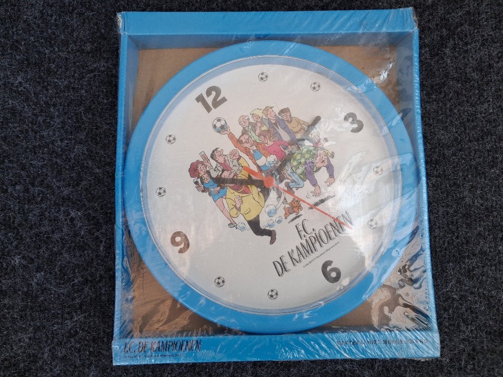 Wandklok FC De Kampioenen, Ophalen, Overige figuren, Nieuw, Gebruiksvoorwerp