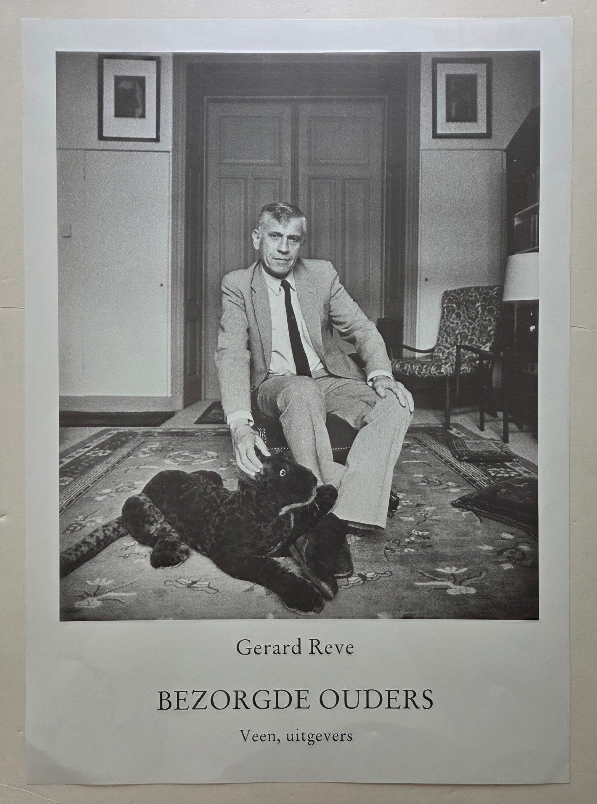Eddy Posthuma de Boer. Portret Gerard Reve. Poster., Ophalen of Verzenden
