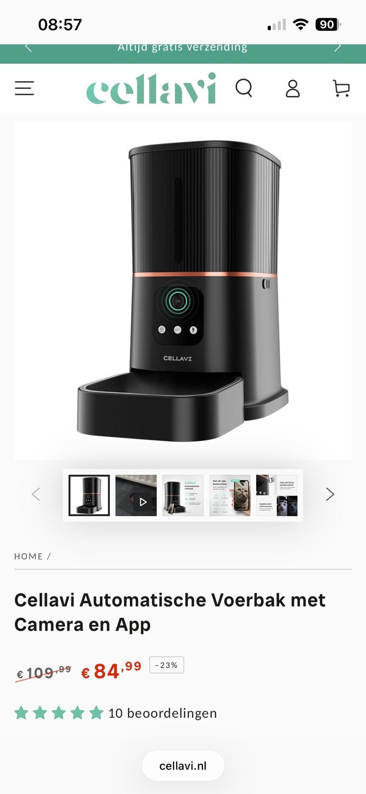 Huisdieren voerautomaat / Automatic pet feeder, Ophalen of Verzenden, Nieuw