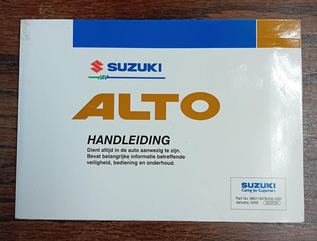 Instructieboekje Suzuki Alto 2000-2008, Auto diversen, Handleidingen en Instructieboekjes, Ophalen of Verzenden