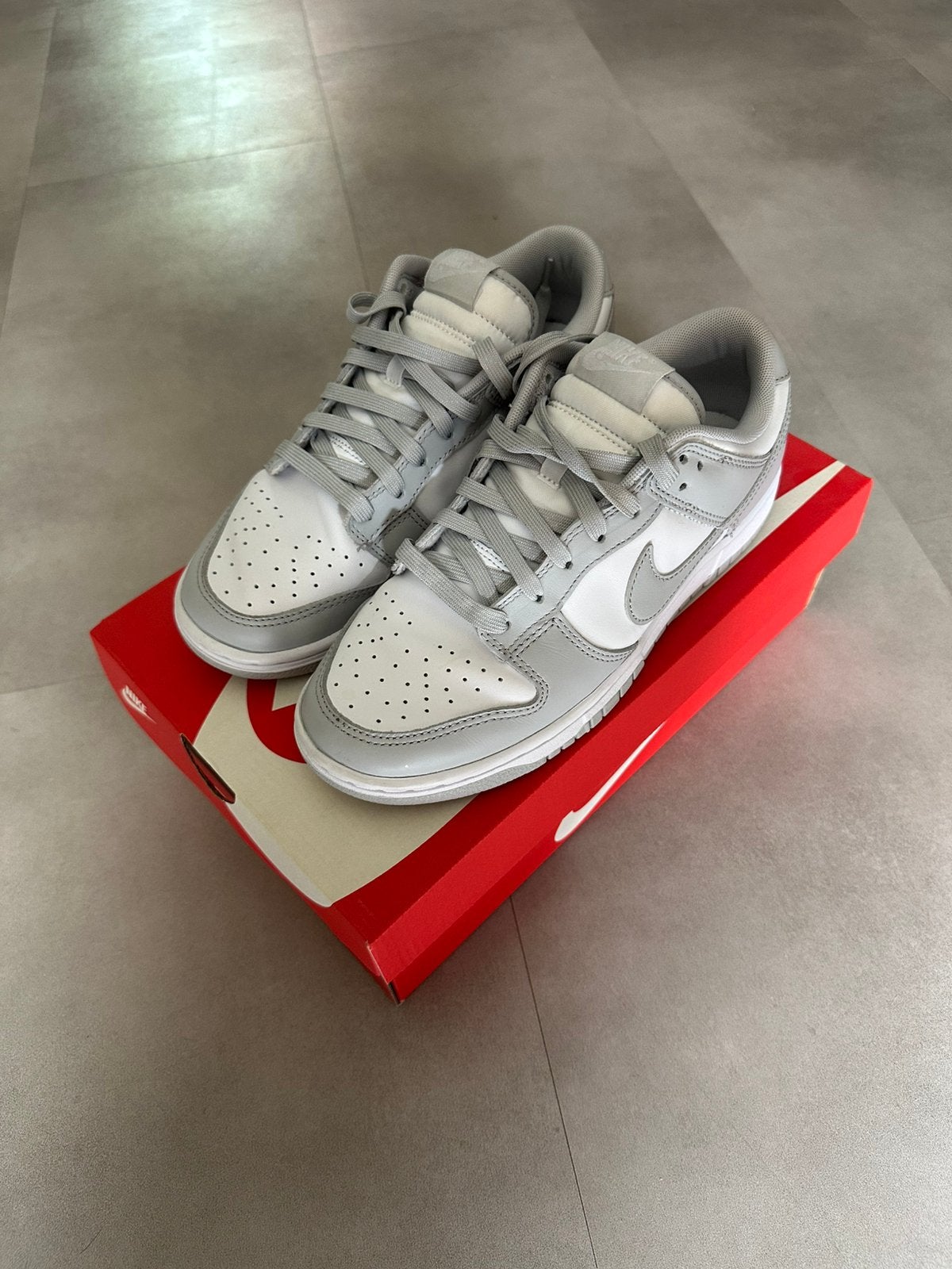 Nike Dunk Low Grey Fog EUR 40 VNDS, Kleding | Heren, Schoenen, Wit, Ophalen of Verzenden, Sneakers of Gympen, Zo goed als nieuw