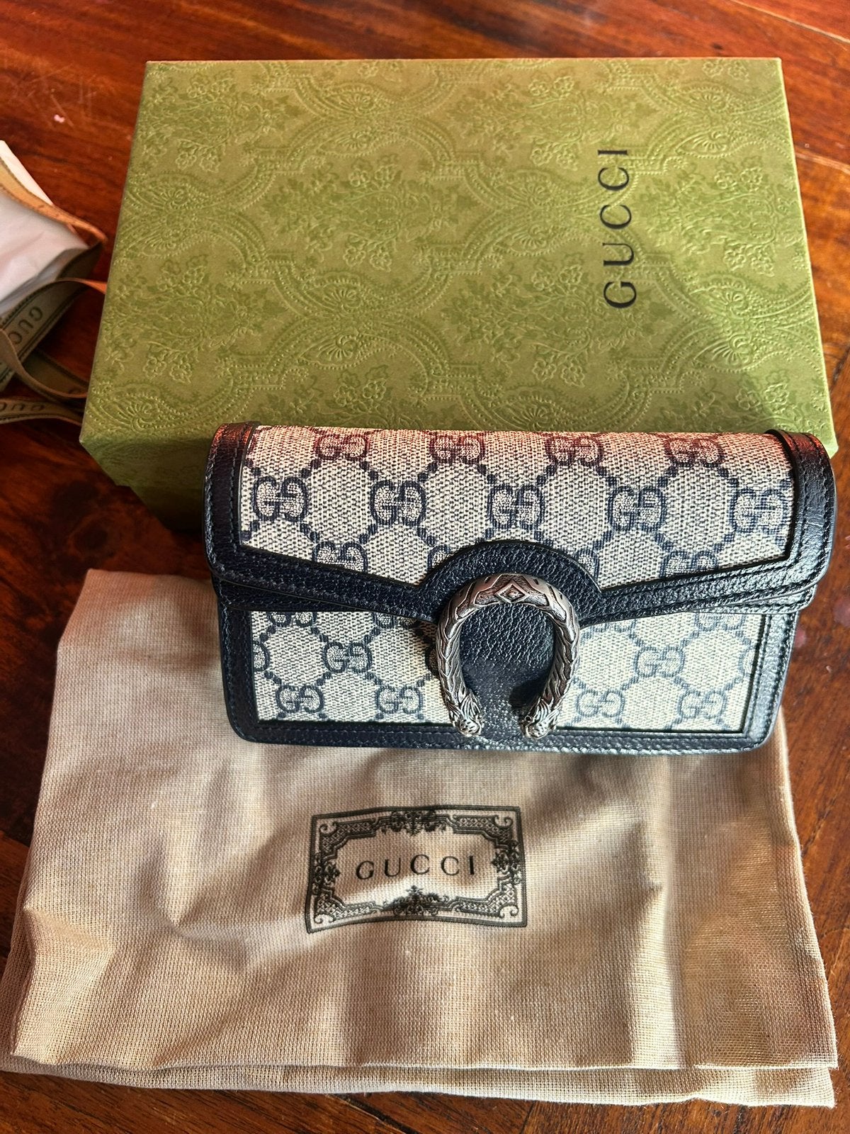 Gucci tas, Ophalen of Verzenden, Nieuw, Blauw