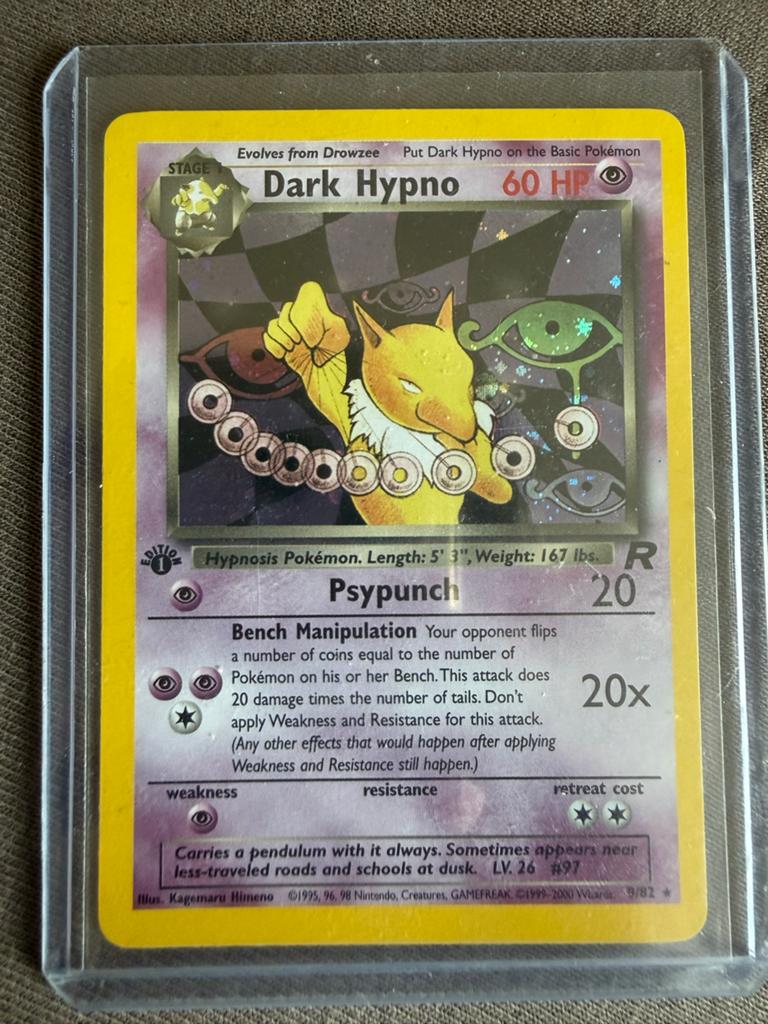Dark Hypno Pokémon kaart (Wizards of the Coast), Ophalen of Verzenden, Zo goed als nieuw, Losse kaart