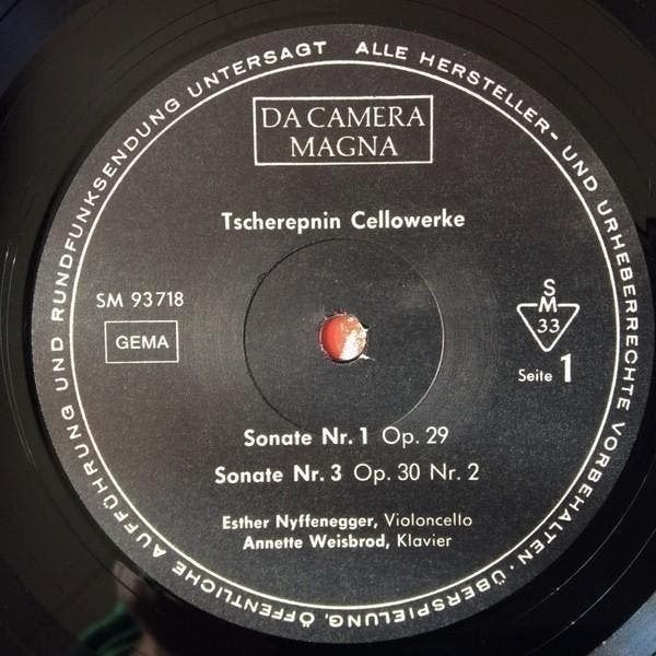 Tcherepnin  Esther Nyffenegger Annette Weisbrod – Cellowerke, Kamermuziek, Verzenden, Zo goed als nieuw, 12 inch