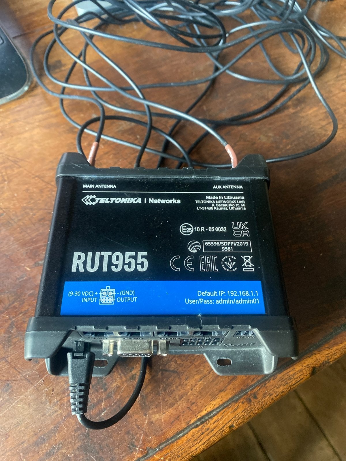 Teltonika RUT955 Industriële LTE Router met WiFi en GPS, Computers en Software, Ophalen of Verzenden, Gebruikt, Router