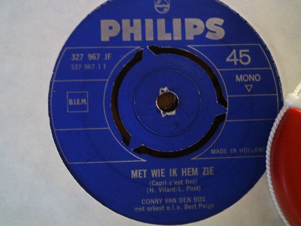 Conny van den Bos - ik ben gelukkig zonder jou 24a, 7 inch, Ophalen of Verzenden, Zo goed als nieuw, Beschermende buitenhoes