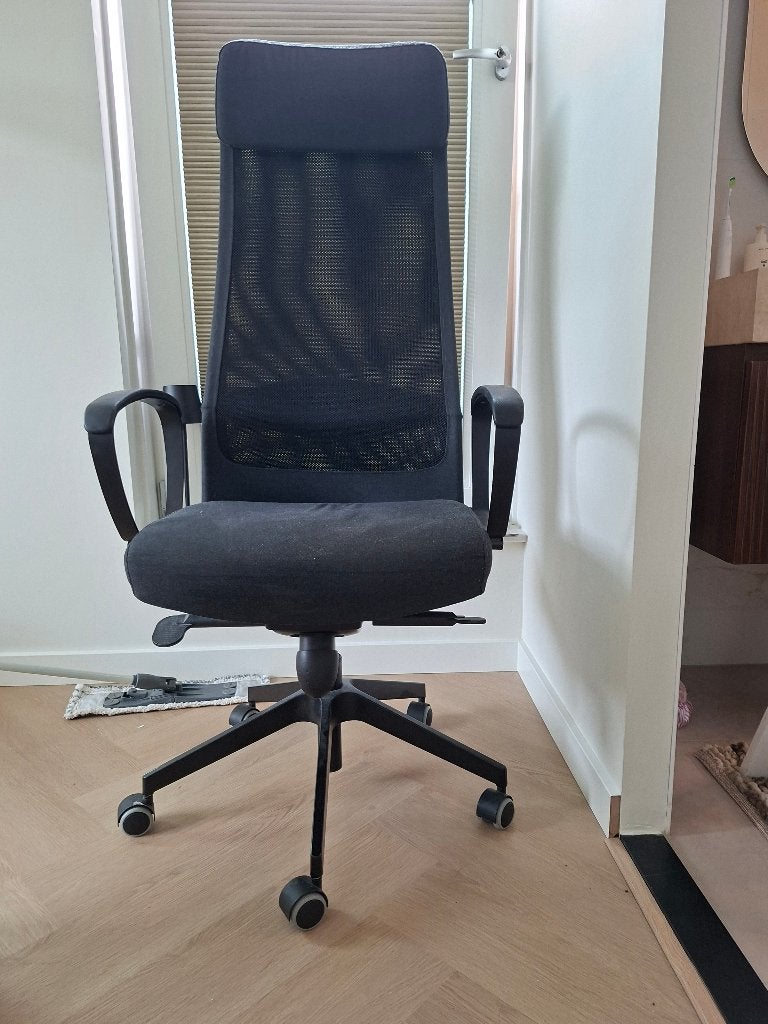 Bureaustoel, Huis en Inrichting, Bureaustoelen, Ophalen, Zwart, Zo goed als nieuw, Bureaustoel