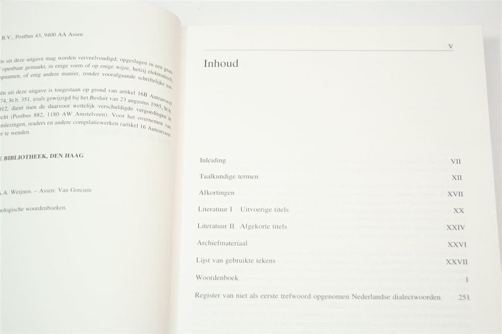Etymologisch Dialectwoordenboek — Weijnen, Naslagwerk, Boeken, Ophalen of Verzenden, Gelezen, Van Dale, Nederlands