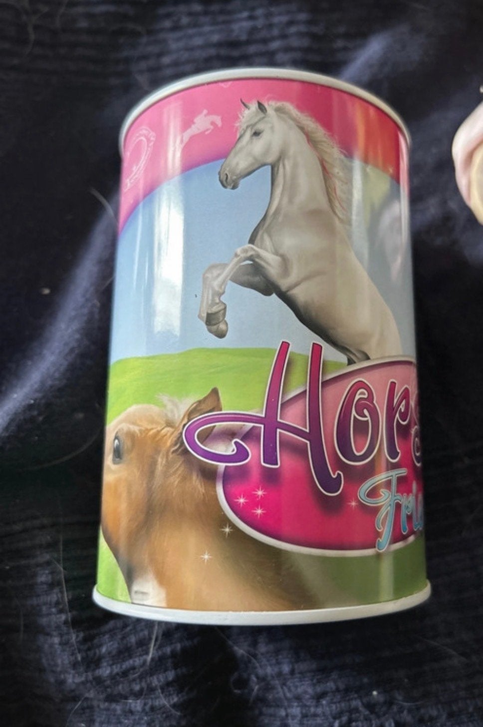 Spaarpot Horse Friends - Metalen spaarpot paarden, Ophalen of Verzenden, Nieuw, Metaal of Blik, Dier