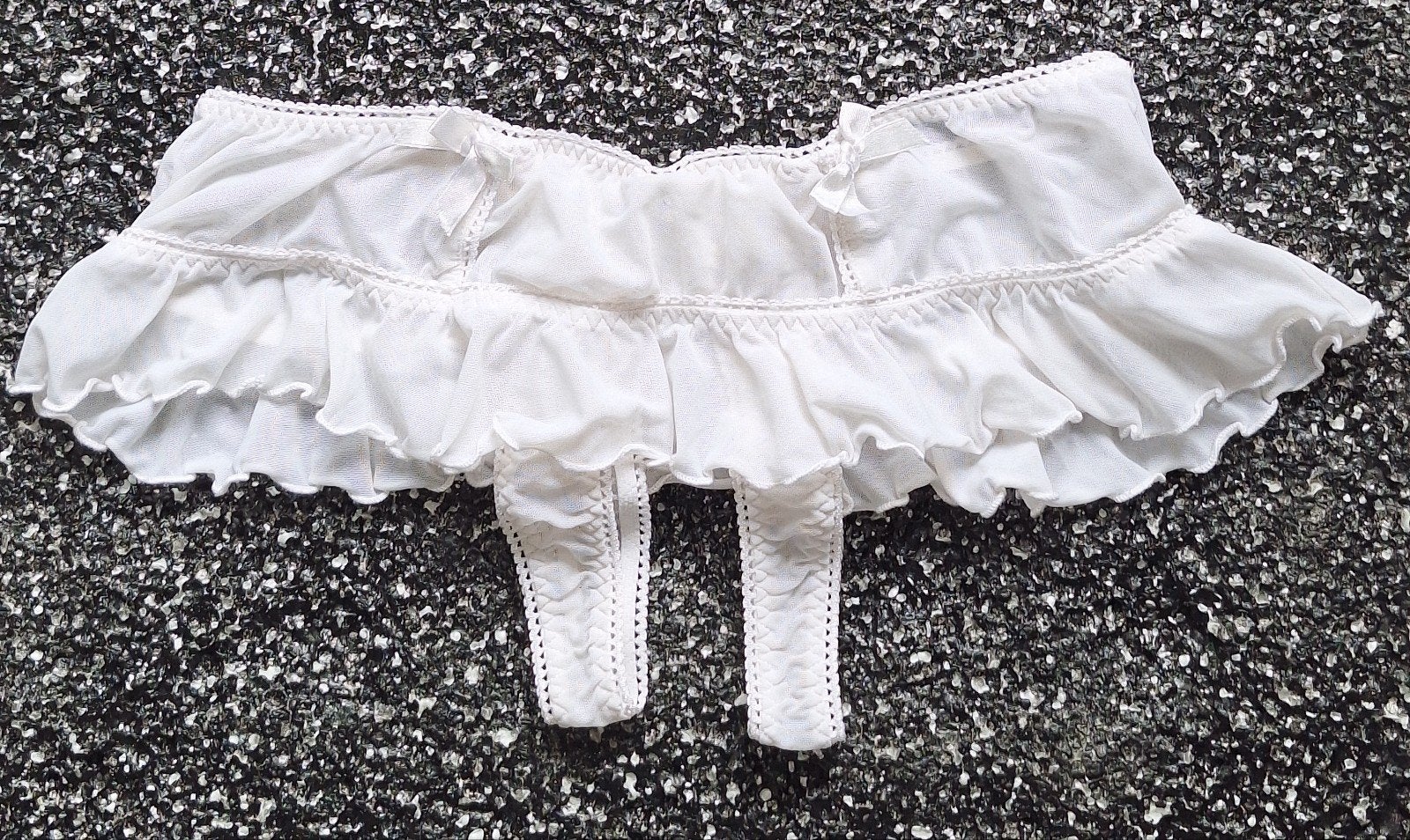 Sexy lichtroze transparante "open kruis"-slip 42-44, Kleding | Dames, Verzenden, Roze, Slip