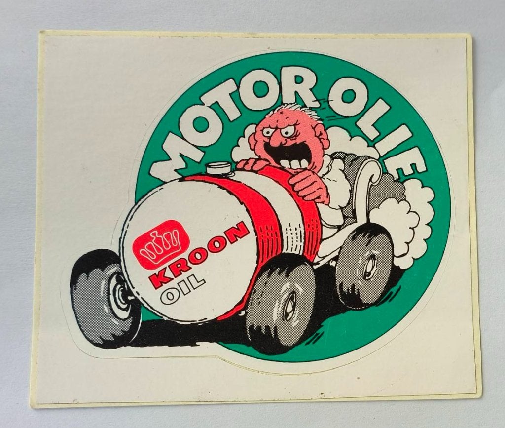 Sticker Kroon Motorolie, Verzamelen, Ophalen of Verzenden, Zo goed als nieuw, Merk