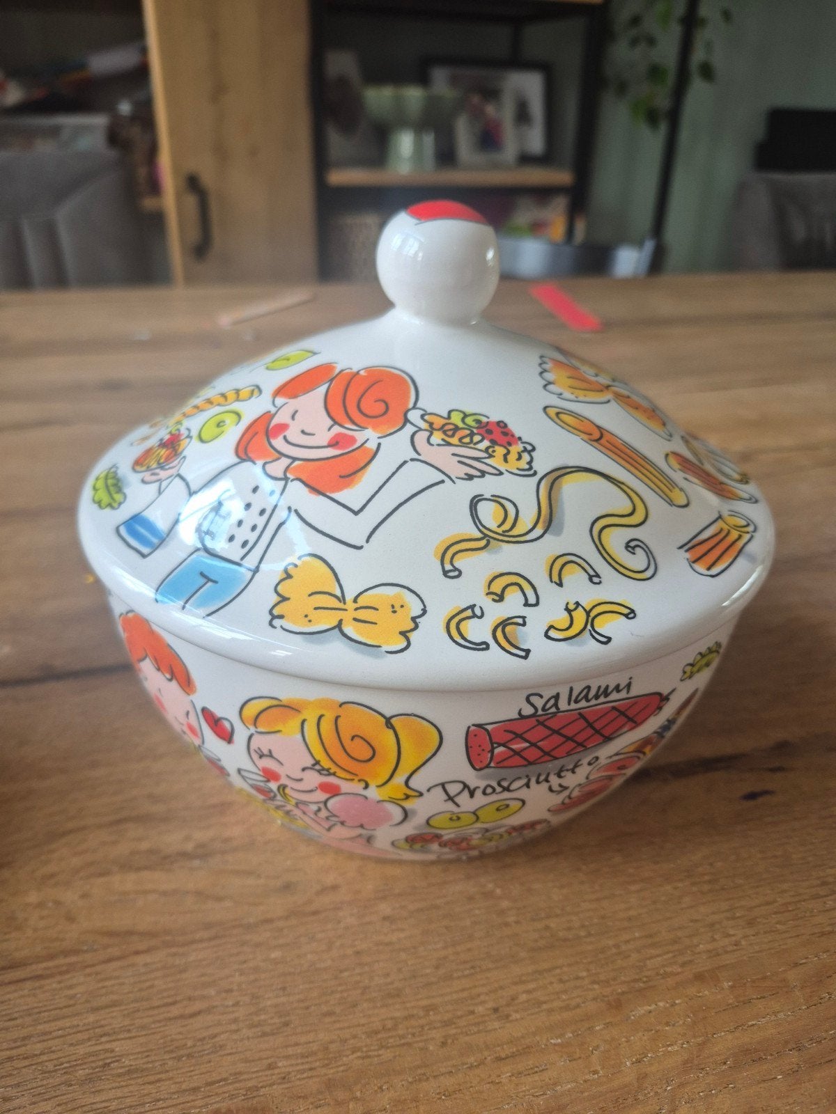 Blond Amsterdam pastakom met deksel, Huis en Inrichting, Keuken | Servies, Ophalen, Aardewerk, Blond Amsterdam, Schaal of Schalen
