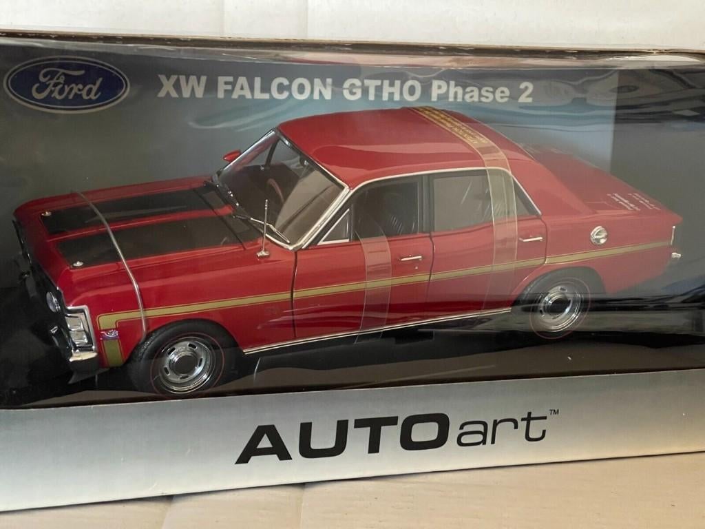 1/18 1970 Ford Falcon XW GTHO Phase 2 Biante Candy Apple Red, Hobby en Vrije tijd, Modelauto's | 1:18, Ophalen of Verzenden, Nieuw