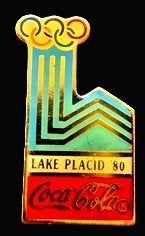 Coca-Cola Olym.Winterspelen pin- Lake Placid '80, Verzamelen, Verzenden, Nieuw, Merk, Speldje of Pin