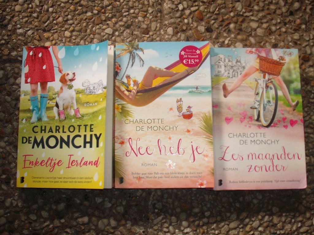Charlotte de Monchy 3x roman boeken in 1 koop, Boeken, Ophalen, Gelezen, Charlotte de Monchy