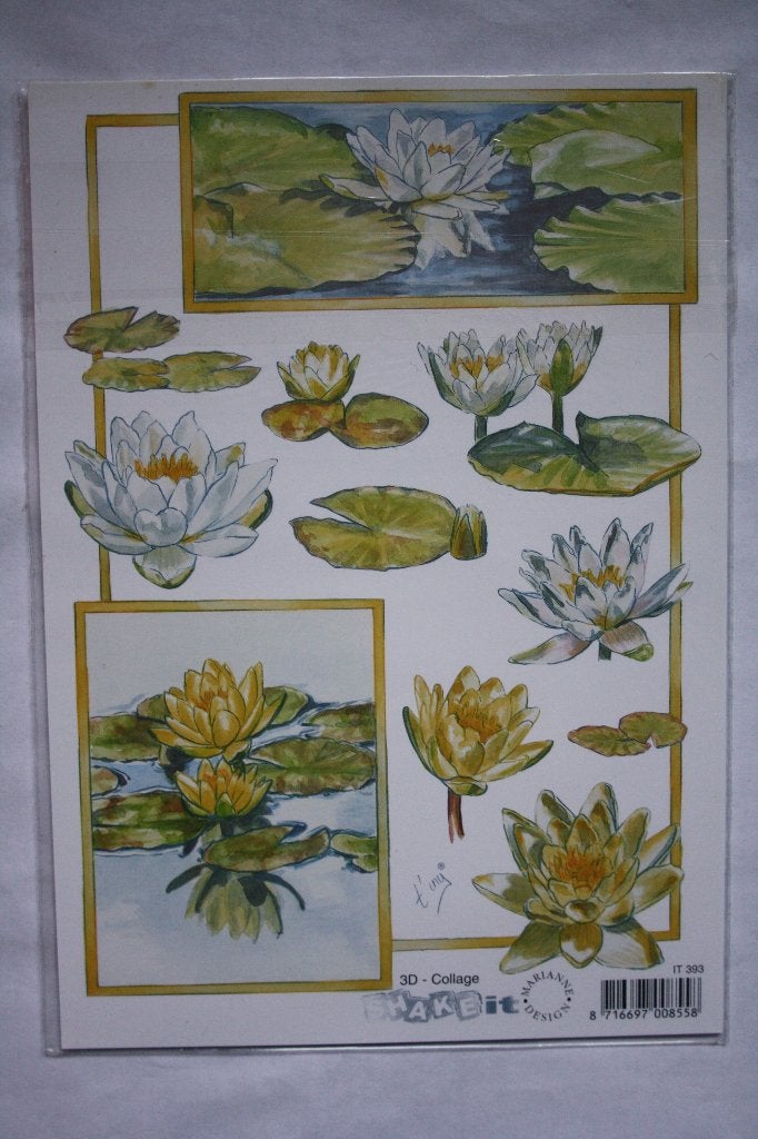 12 st. A5 knipvellen A5 shake-it 3D collage 9860, Ophalen of Verzenden, Nieuw, Natuur, Knipvel