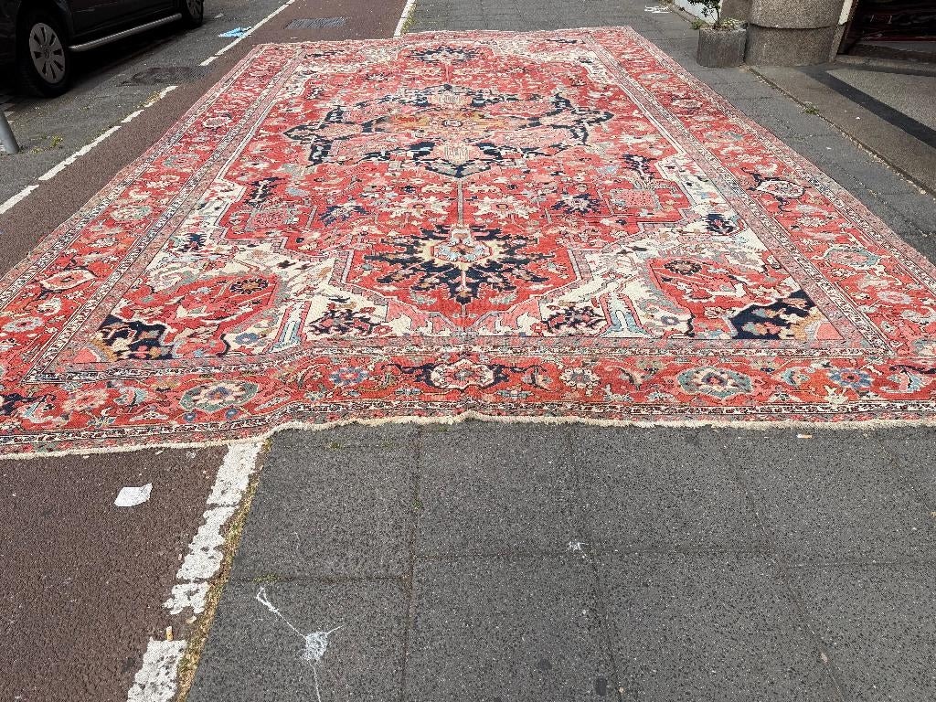 Zeer mooi Heriz Perzisch tapijt – 575 x 360 cm - Carpet- Rug, Overige kleuren, Wol, 200 cm of meer, Ophalen of Verzenden