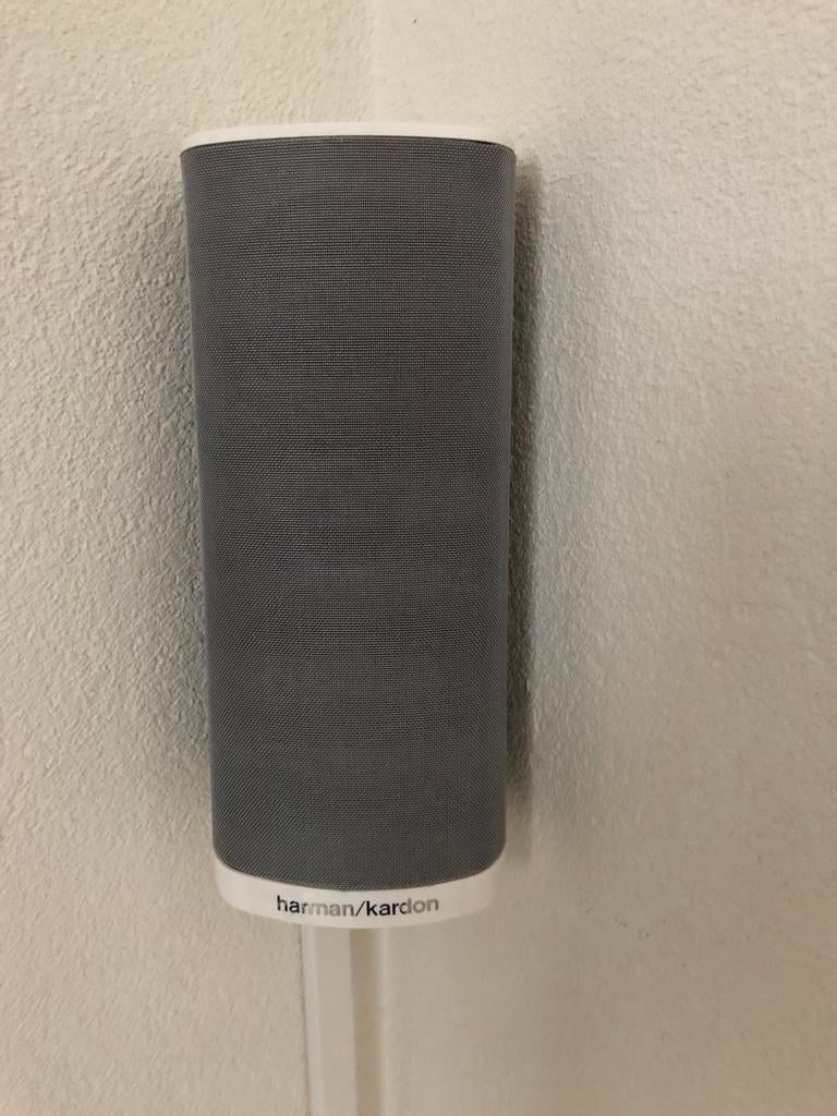 Harman Kardon speakerset wit en Onkyo av reciever, Ophalen, Zo goed als nieuw, 120 watt of meer, Overige merken