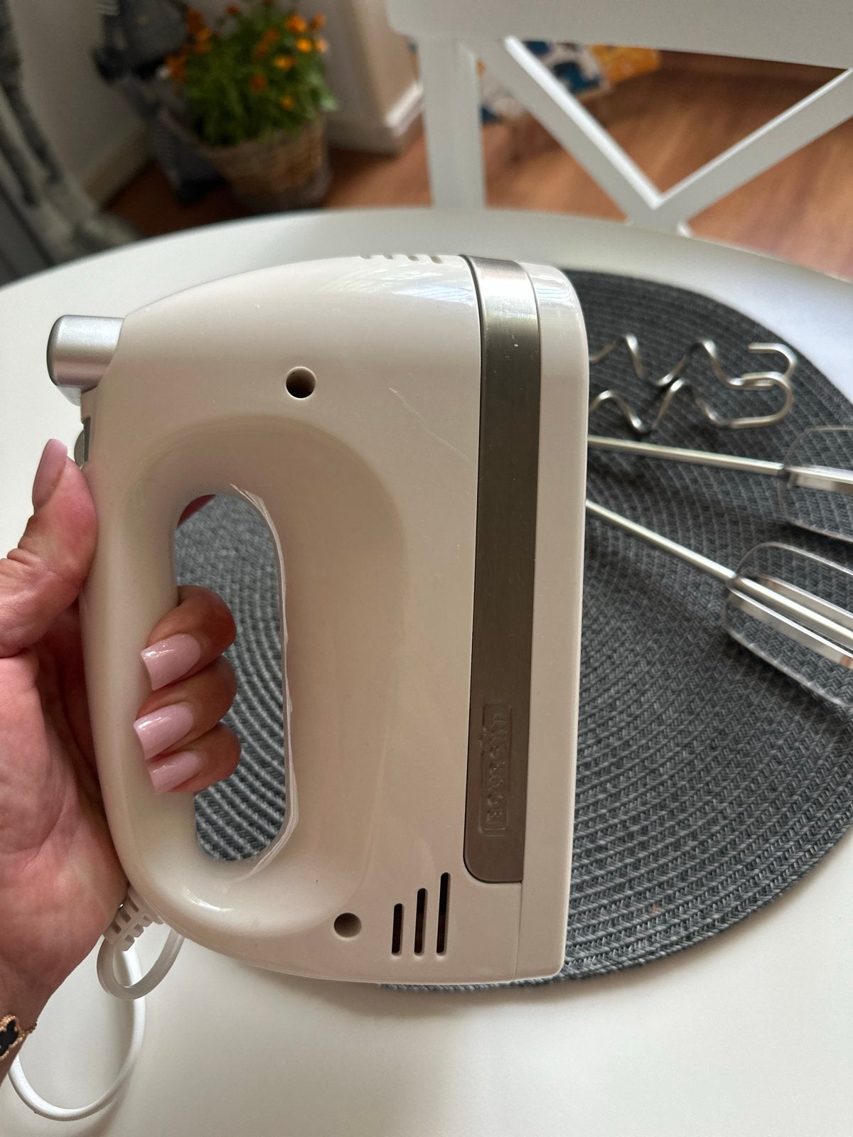 Elektrische Handmixer met Kloppers, Ophalen of Verzenden, Zo goed als nieuw, 3 snelheden of meer