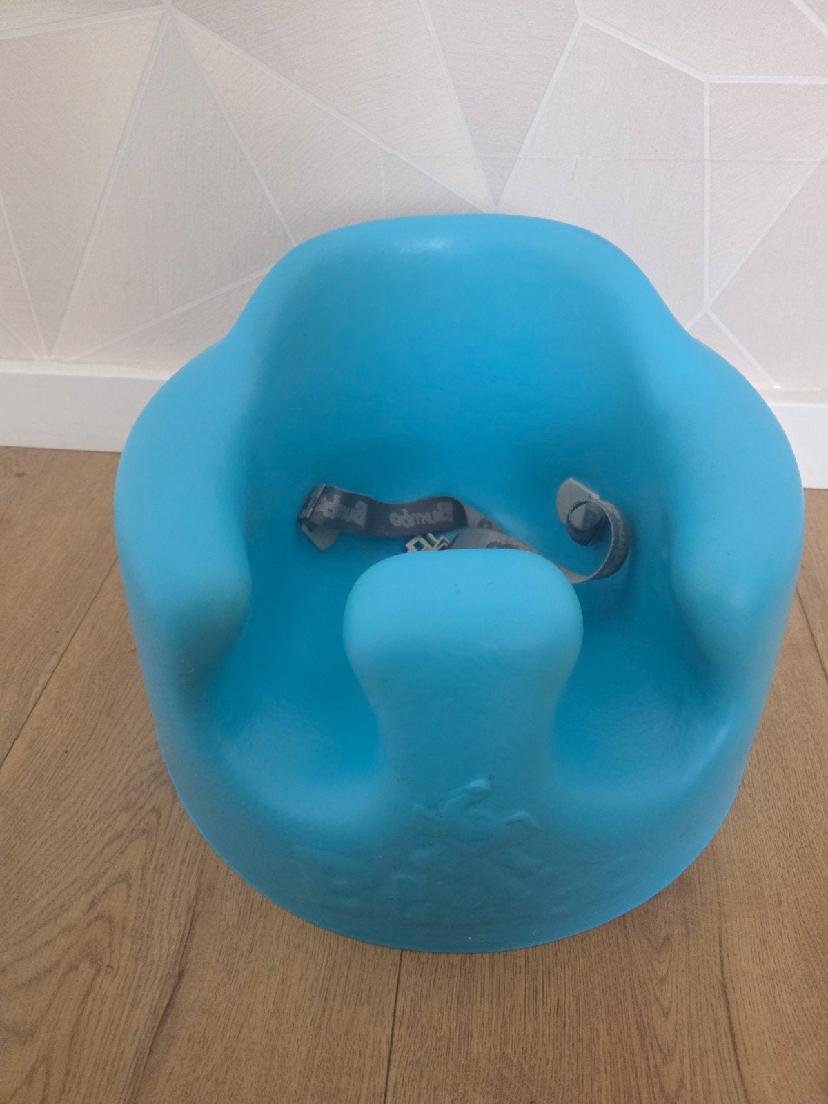 Bumbo Babyzitje - Blauw met Gordel, Ophalen of Verzenden, Gebruikt, Overige typen, Gordel(s)
