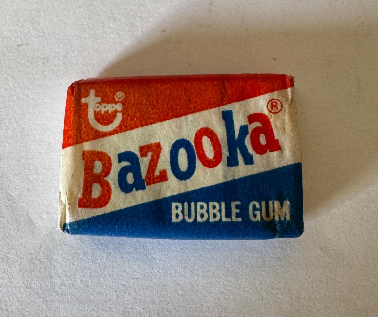 Oud gesloten pakje bazooka kauwgom 1960, Ophalen of Verzenden, Gebruikt, Verpakking