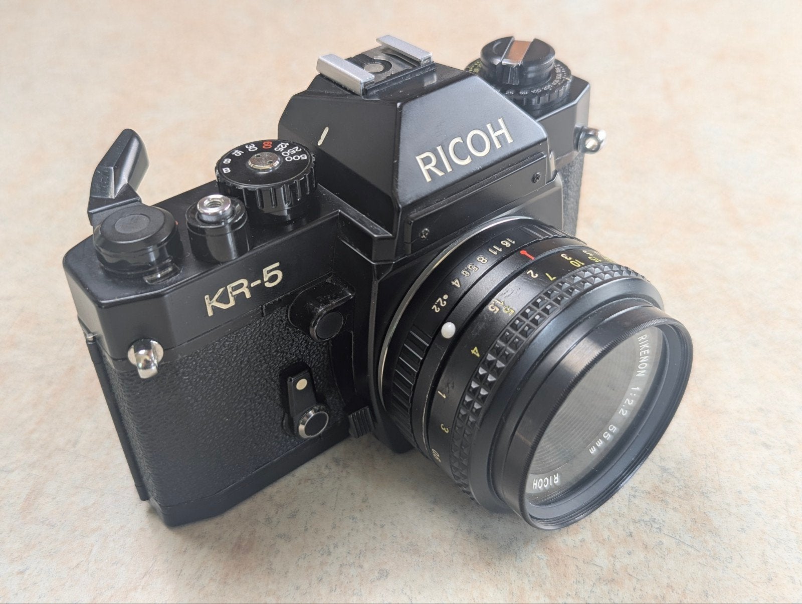 Ricoh KR-5 Analoge Spiegelreflexcamera, Audio, Tv en Foto, Fotocamera's Analoog, Spiegelreflex, Overige Merken, Ophalen of Verzenden
