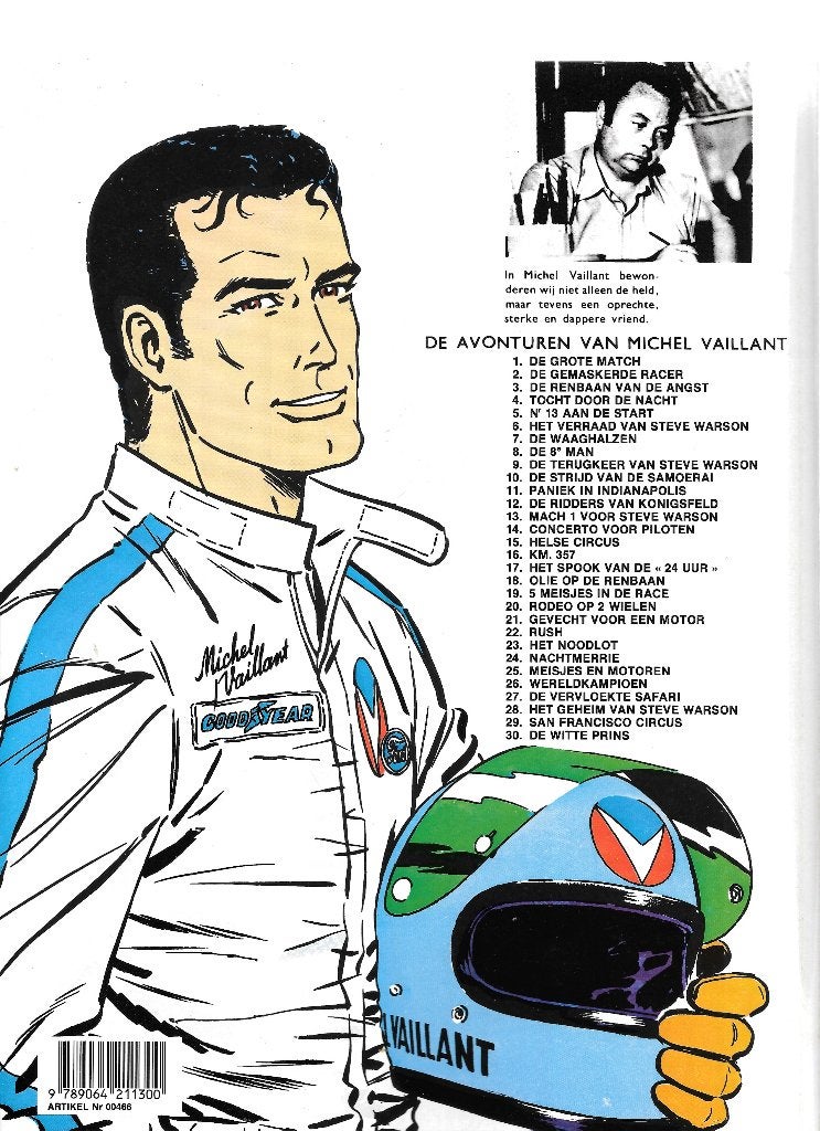 MICHEL VAILLANT,  nrs 1 t/m 9, Meerdere stripboeken, Ophalen of Verzenden, Zo goed als nieuw