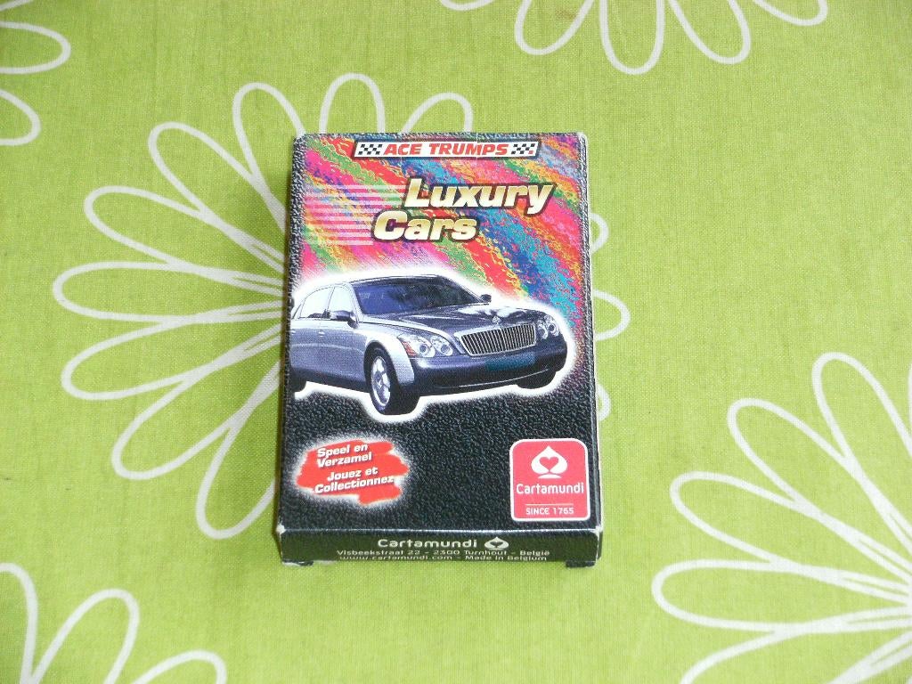 Luxe auto kwartet, Verzamelen, Speelkaarten, Jokers en Kwartetten, Ophalen of Verzenden, Nieuw, Kwartet(ten)
