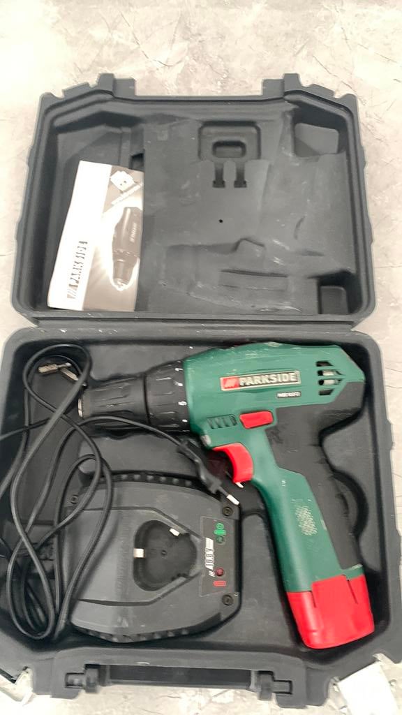 boor parkside met oplader, Ophalen of Verzenden, Gebruikt, Boor- en Schroefmachine, Variabele snelheid