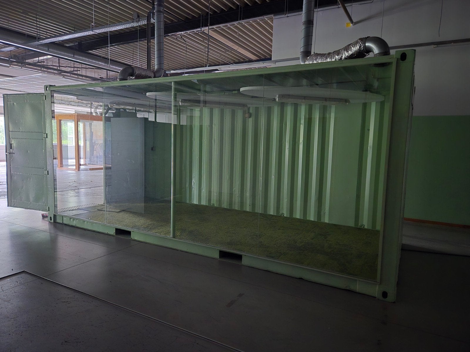 20ft container, glazenwand, openside, zeecontainer, kantoor, Ophalen