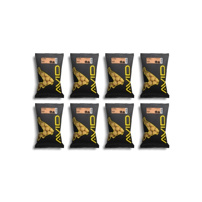 8 PACK | Avid Plum & Peach Boilies 20mm 1kg, Watersport en Boten, Hengelsport | Karpervissen, Ophalen of Verzenden, Nieuw, Overige typen