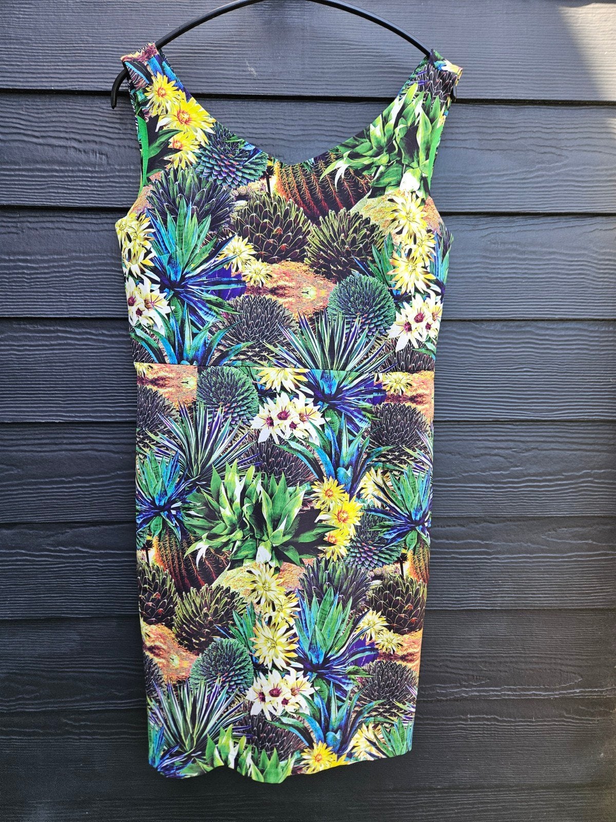 Smashed Lemon jurk met botanische print, maat XL/42, Maat 42/44 (L), Ophalen of Verzenden, Zo goed als nieuw, Knielengte