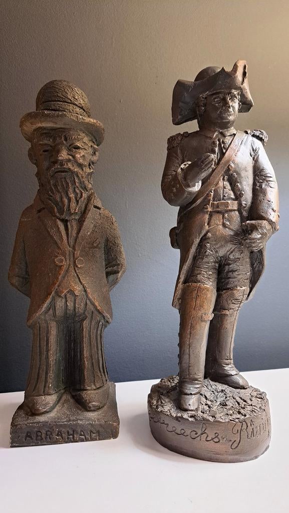 Vintage Beelden: Abraham en Brecks Rimmer, Antiek en Kunst, Kunst | Beelden en Houtsnijwerken, Ophalen of Verzenden