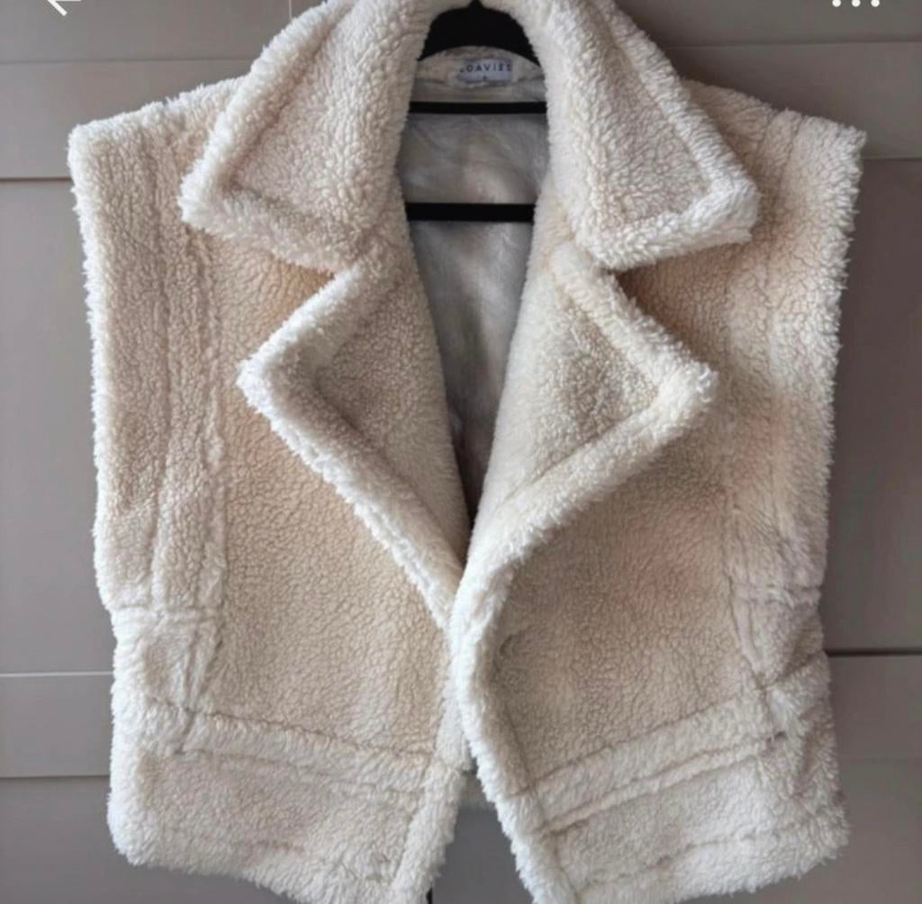 Loavies teddy gilet zilver/wit maat S, Ophalen of Verzenden, Zo goed als nieuw, Maat 36 (S), Wit